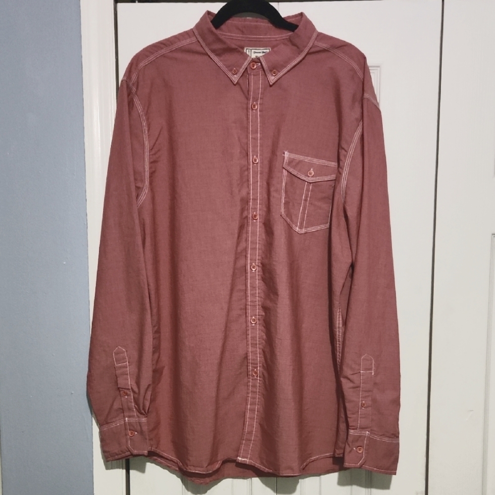Alexander Julian Colours Red Casual Button Down Shirt
